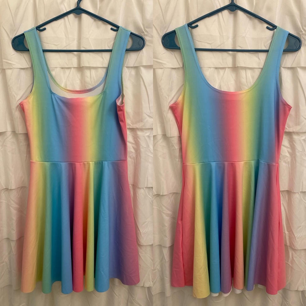 BM Rainbow Skater dress